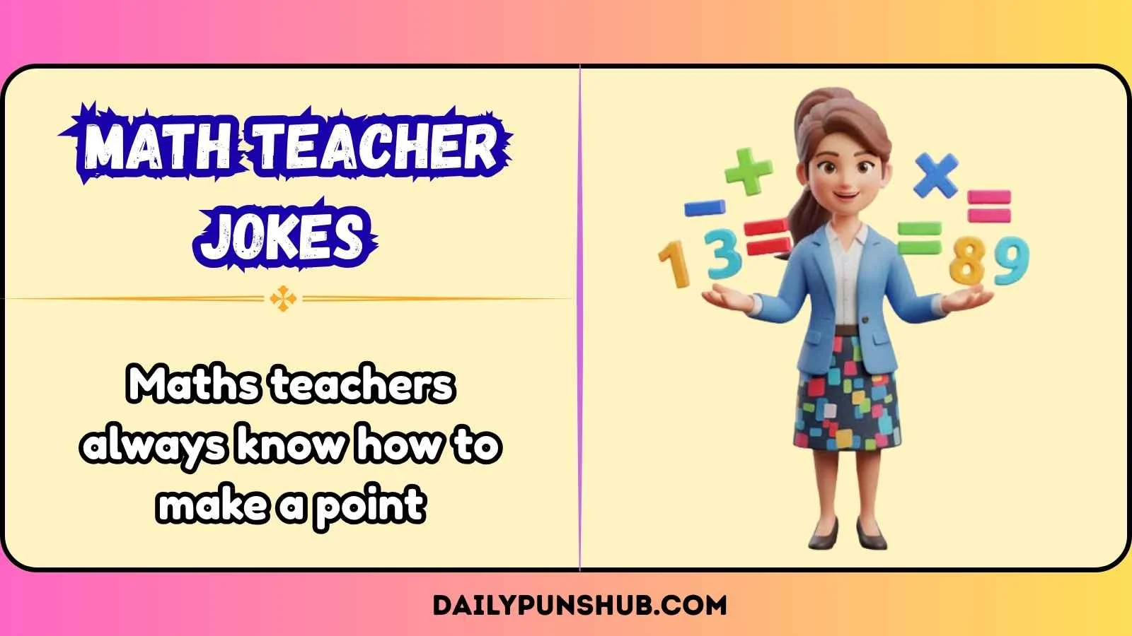 Math Teacher Jokes